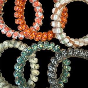 Teleties hair coil large hair ties bundle lot